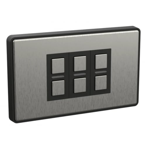 Lightwave LP53SS 3 Gang Wire Free Smart Dimmer Stainless Steel