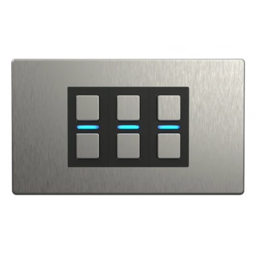 Lightwave LP23SS 3 Gang Smart Dimmer Stainless Steel