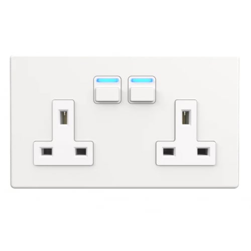 Lightwave LP42WH 2 Gang Smart Socket White