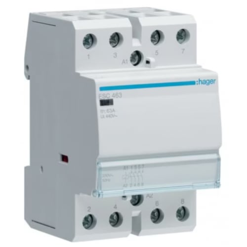 Hager ESC463 63a 230v 4 Pole Contactor