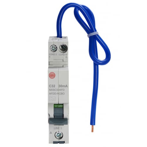 Wylex NXSC32AFD 32a C Type 30ma 1P+N RCBO/AFDD Single Module Arc Fault Device