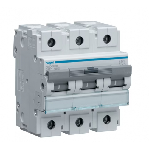 Hager HMD390T 100a 15kA Triple Pole Type D MCB
