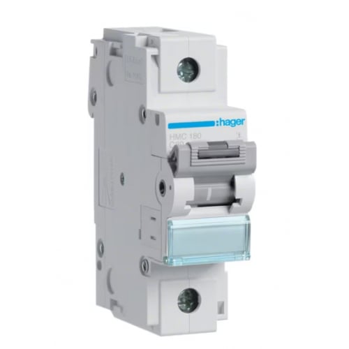Hager HMC180T 80a 15kA Single Pole Type C MCB
