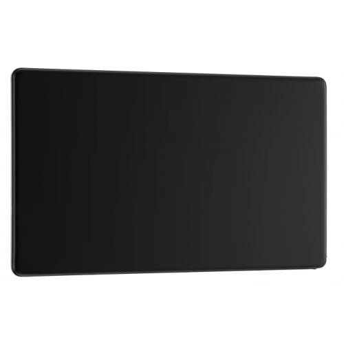 BG FFB95-01 2 Gang Blank Plate Matt Black