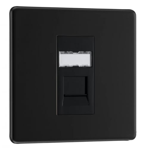 BG FFBRJ451-01 1 Gang RJ45 Data Socket Matt Black