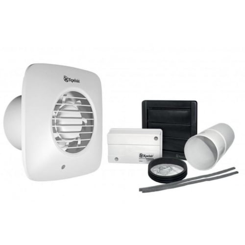 Xpelair LV100S 93031AW 100mm Square 12v Extract Fan
