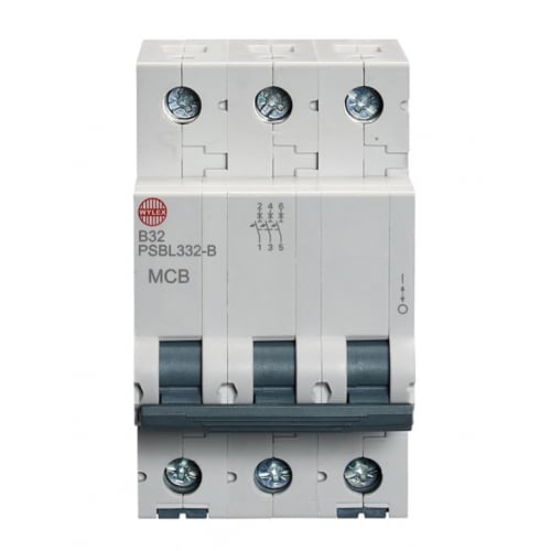 Wylex PSBL332-B 32 Amp Type B 10kA Triple Pole MCB