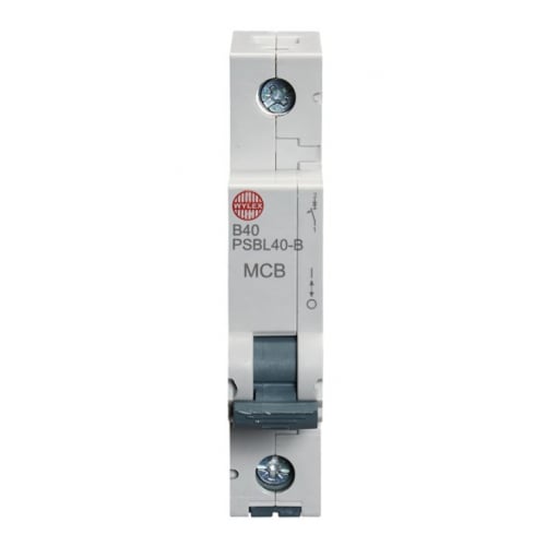 Wylex PSBL40-B 40 Amp Type B 10kA Single Pole MCB