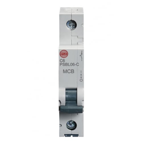 Wylex PSBL06-C 6 Amp Type C 10kA Single Pole MCB
