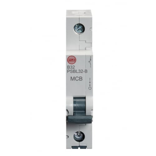 Wylex PSBL32-B 32 Amp Type B 10kA Single Pole MCB