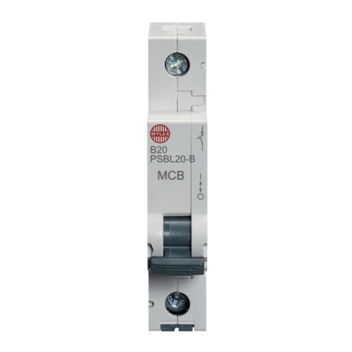 Wylex PSBL20-B 20 Amp Type B 10kA Single Pole MCB