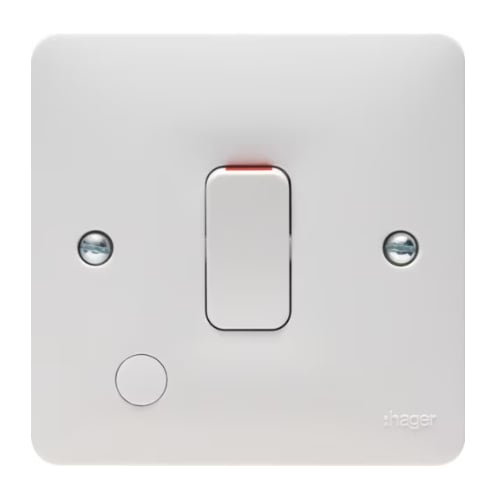 Hager WMDP84FO 20a DP Switch + Flex Outlet