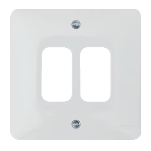 Hager WMGP2 2 Gang Grid Plate