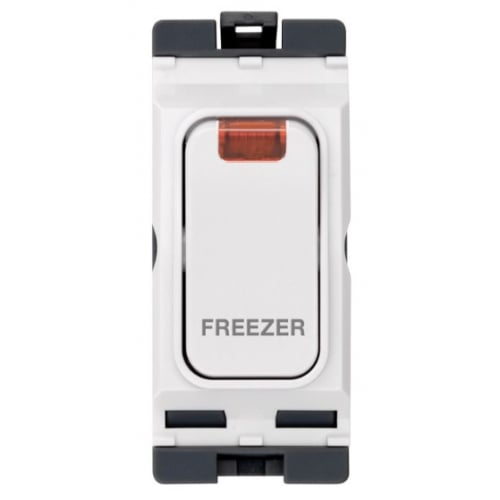 Hager WMGSDP2N/FRE 20a DP Grid Switch + Neon *Freezer*