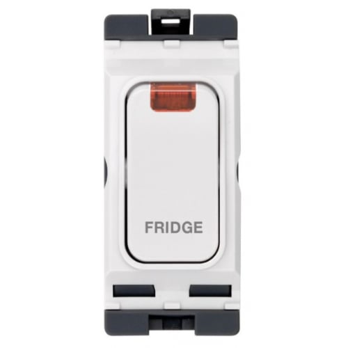 Hager WMGSDP2N/FRI 20a DP Grid Switch + Neon *Fridge*