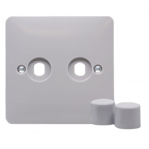 Hager WMDRP2KIT 2 Gang Dimmer Switch Plate Kit