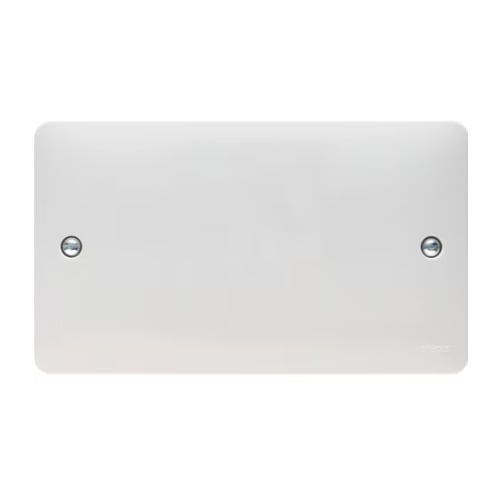 Hager WMP2 Double Blank Plate