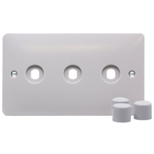 Hager WMDRP3KIT 3 Gang Dimmer Switch Plate Kit