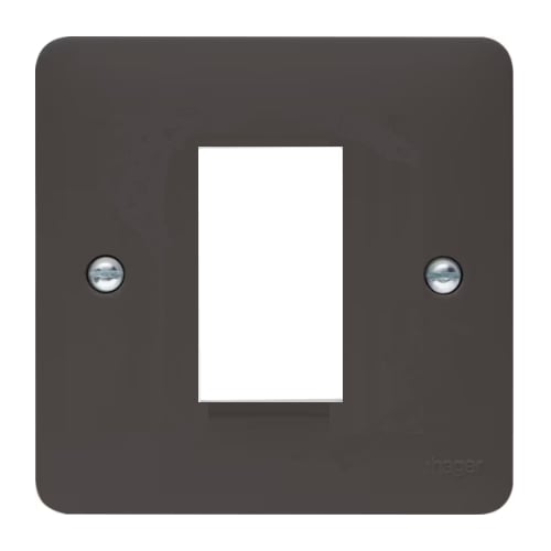 Hager WMP1EUG 1 Module Euro Plate Grey