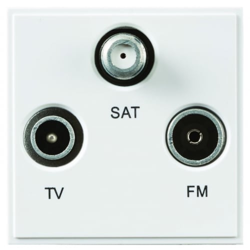 Hager WMMTX Triplexer TV/SAT/FM Euro Module