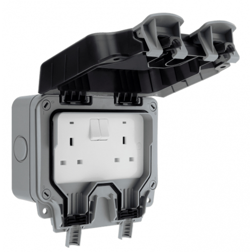 BG WP22-01 2 Gang 13a IP66 Nexus Storm Switched Socket
