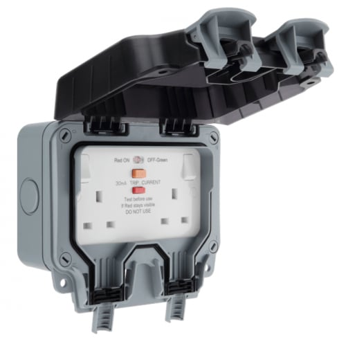 BG WP22RCD-01 2 Gang 13a IP66 Nexus Storm RCD Socket