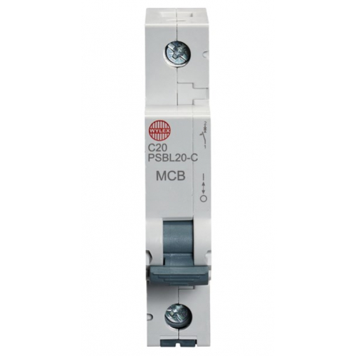 Wylex PSBL20-C 20 Amp Type C 10kA Single Pole MCB