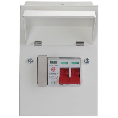 Wylex NMRECSPD 100a Main Switch+Type 2 SPD stand alone unit