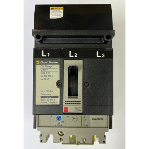 Square D CNAE34100 I-Line 100a TP MCCB