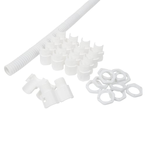 Ronbar PP32CPWH 32mm x 10 metre white contractor pack complete with 10 glands