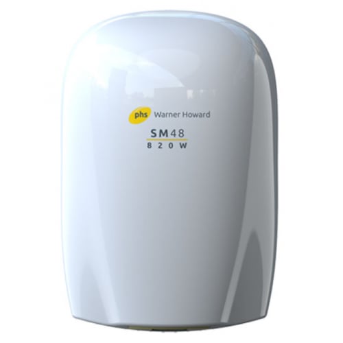 Warner Howard 091593PR 820w White Auto Hand Dryer