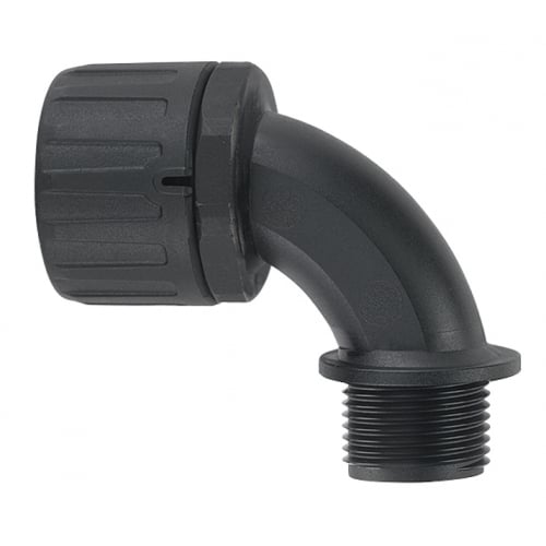 Flexicon FLK21M20B90B 20mm 90o PVC black elbow