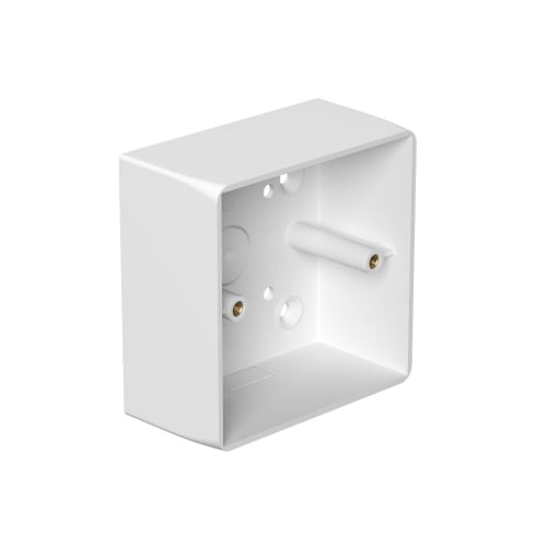 Marshall Tufflex MSSB73WH 1 Gang 44mm Round Cornered PVC Box with 1 x MMT2 knockout + 1 x 20mm Knockout