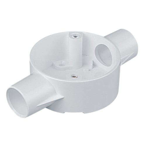 Marshall Tufflex 2MRB3WH 20mm White 2 Way Through Besa Box
