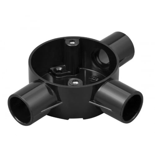 Marshall Tufflex 2MRB5BK 20mm Black 3 Way Tee Besa Box