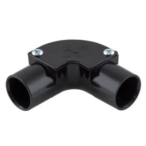 Marshall Tufflex MIE2BK 20mm Black Inspection Elbow