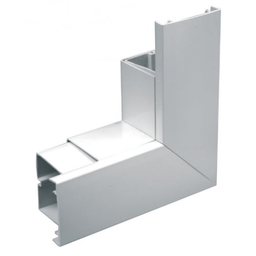 Marshall Tufflex TFAS100FWH 100x100mm Maxi Trunking Flat Angle