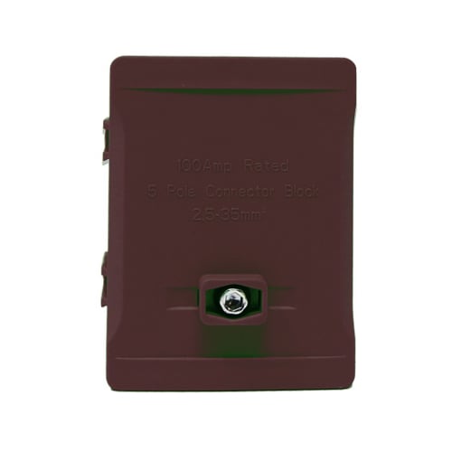 Garo DN05P 100a 5 Way SP Connection Box Brown