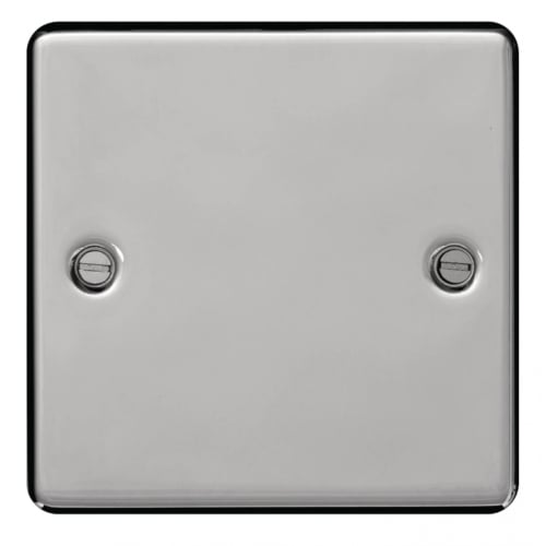 Hager WRP1PS 1 Gang Blank Plate Polished Steel