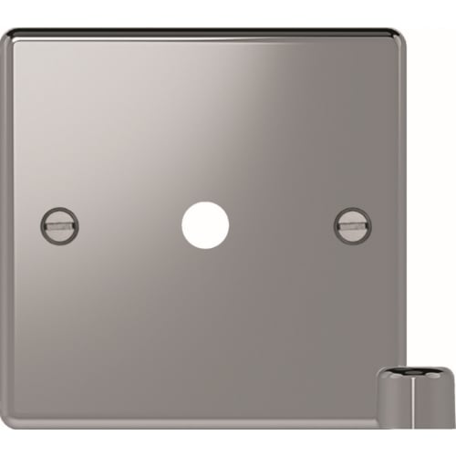 Hager WRDRP1PSKIT 1 Gang Dimmer Plate Kit Polished Steel