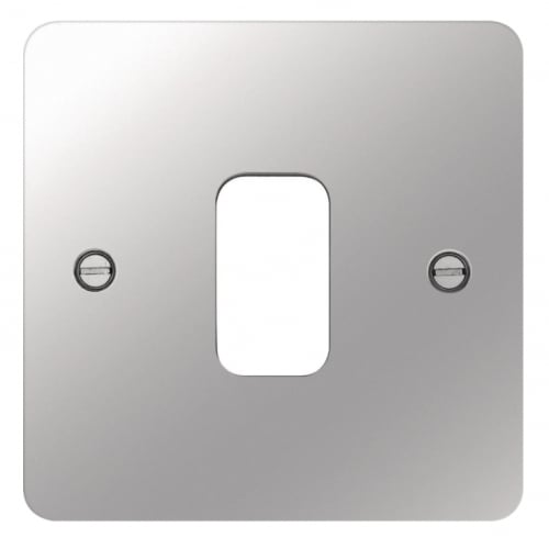 Hager WFGP1PS 1 Gang Grid Plate Polished Steel