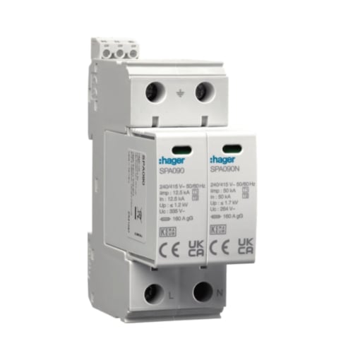 Hager VME01SPD CU Surge Protection Kit T1+2 SPD