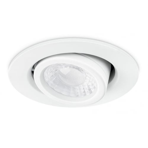 JCC JC1102/WH X50 IP65 Tilt Downlight White, dimmable, and colour and wattage switchable