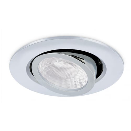 JCC JC1102/CH X50 IP65 Tilt Downlight Chrome, dimmable, and colour and wattage switchable