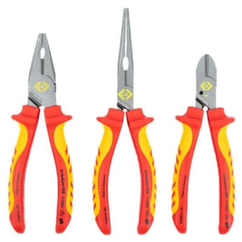 CK Tools T3805A Redline VDE Pliers Set of 3
