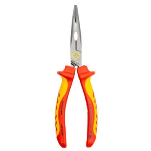 CK Tools T39070A 200mm VDE 45o Bent Nose Snipe Pliers