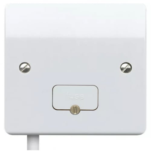 MK K337KOWHI 13a Tamperproof Un-Switched Connection unit with Flex Outlet