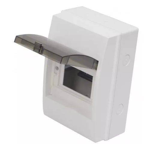 ECL ECW6 6 module IP65 MCB insulated distribution enclosure with lid