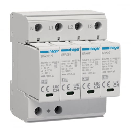 Hager JK101SPD 125a Surge Protection Kit Type 1