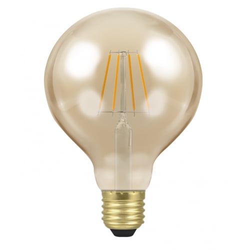 Crompton 4290 5 Watt ES Dimmable 95mm Round Globe Vintage Lamp